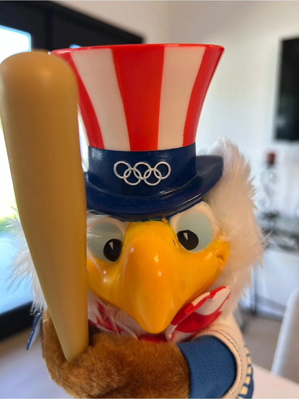 Applause 1980 Olympic Uncle Sam Eagle- Red, White & Blue